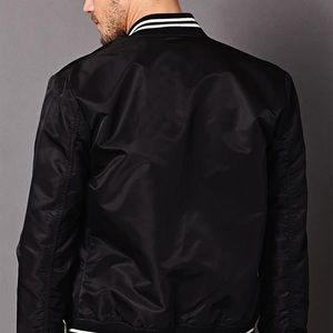21 Men, Black Bomber jacket!